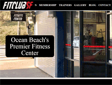 Tablet Screenshot of fitclubsf.com